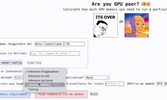 Free Tool to Calculate How Much GPU Memory is Required to Train an AI Model