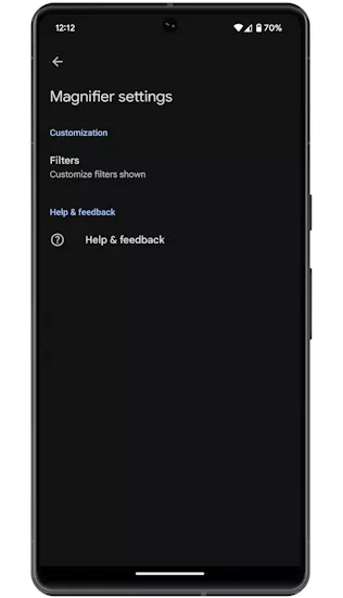 Google Magnifier App on Older Pixel Phones