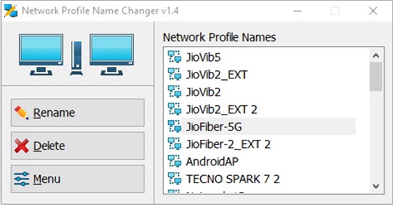 Network Profile Name Changer