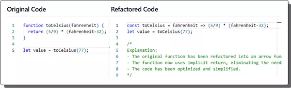 Refactor Code using AI for Free