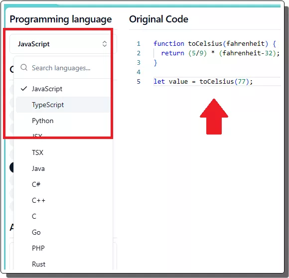 Refactory Select Programming Language