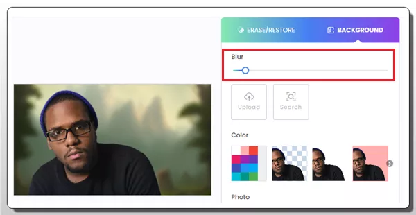 SocialBook Background Replacer Blur Tool