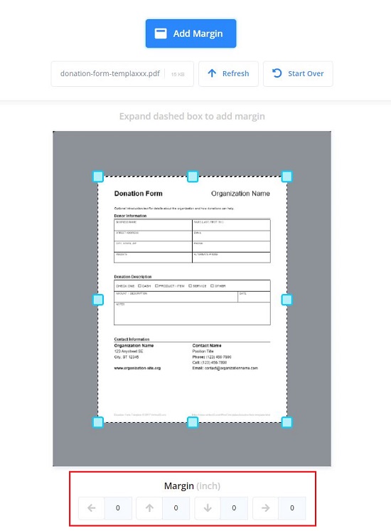 i2PDF PDF Resize tool