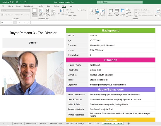 Buyer Persona Template from Studiowide