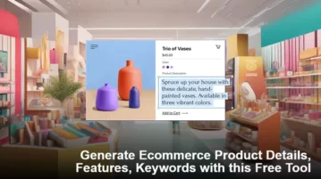 Generate Ecommerce Product Details, Features, Keywords with this Free Tool