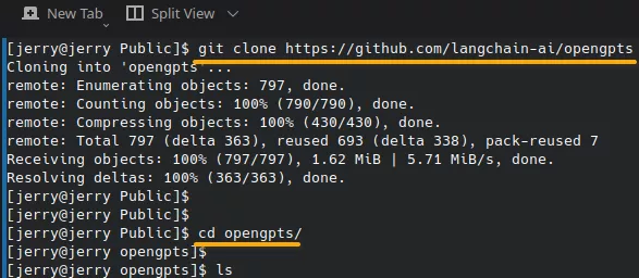 Gitclone opengpt