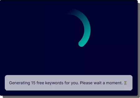 Keywords Generator Waiting