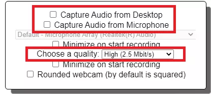 Lum recorder Audio Quality