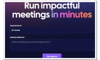 Create Efficient Meeting Agendas with Time Slots using Free AI Tool