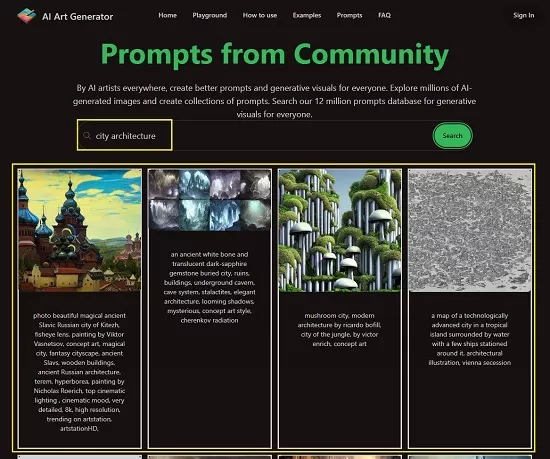 Community prompts