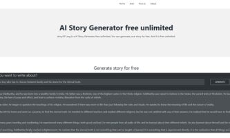 Generate Long Stories, Poems, Novels with this Free AI Tool: Story321