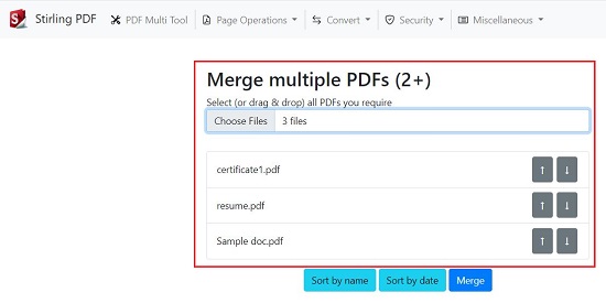 Merge PDF