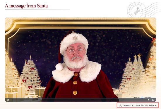 View Santa video