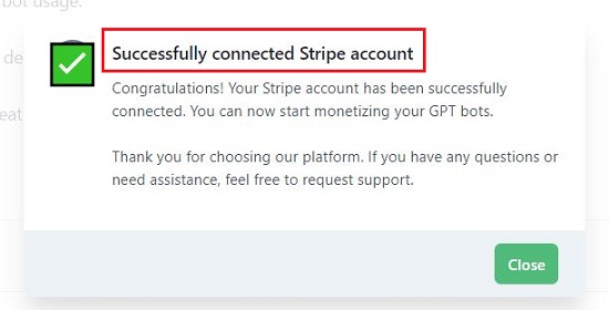 Connected stripe