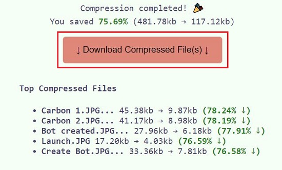 Download compressed files