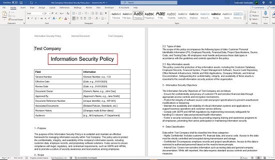 Information Security Policy