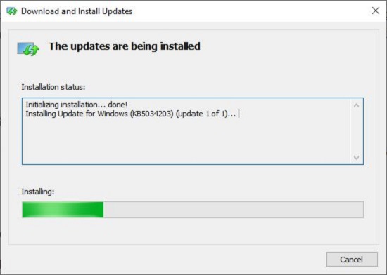 Update install