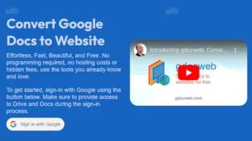 Create a Website from Google Docs and Host for Free